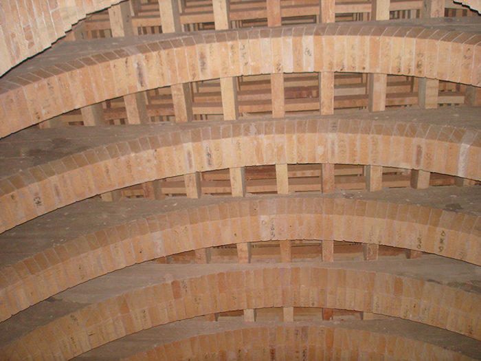 定形耐火磚施工